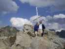 Daniela und ich auf dem Hinteren Schöneck, 3.128 m (21. Juli)