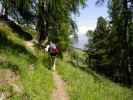 Daniela auf Weg 13 zwischen der Schäferhütte und der Oberen Laaser Alm (23. Juli)