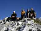 Wolfgang, Theresa, Daniela und ich am Bockkarkopf, 2.609 m (5. Aug.)