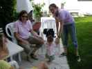 Mama, Kerstin, Anja-Liv und Katrin im Garten meiner Eltern