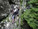 Postalmklamm-Klettersteig: Andreas und Marlies nach der Hangelbrücke