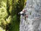 Postalmklamm-Klettersteig: Andreas und Marlies in der Gamsleckenwand