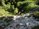 Postalmklamm-Klettersteig: Marlies in der Gamsleckenwand