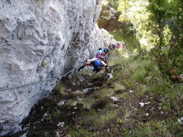 Kaiser Franz Joseph-Klettersteig: Irene nach dem Schwalbennest