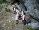 Kaiser Franz Joseph-Klettersteig: Daniela und Irene beim Einstieg