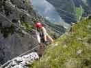 Kaiser Franz Joseph-Klettersteig: Daniela bei den Seilbrücken