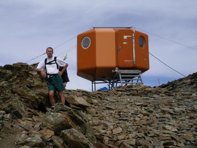 Erich beim Rheinland-Pfalz-Biwak, 3.247 m (24. Aug.)