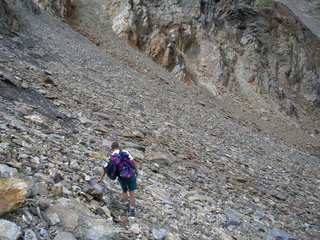 Erich am Mainzer H&ouml;henweg am Silberkarferner (24. Aug.)