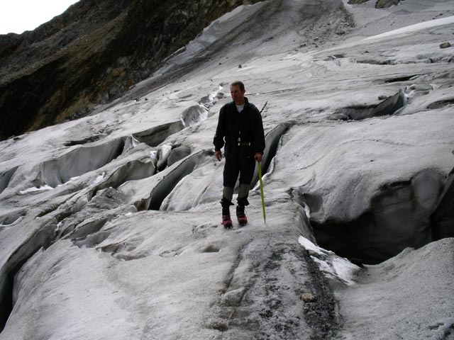 Erich am Mainzer H&ouml;henweg am S&uuml;dlichen Puitkogelferner (24. Aug.)