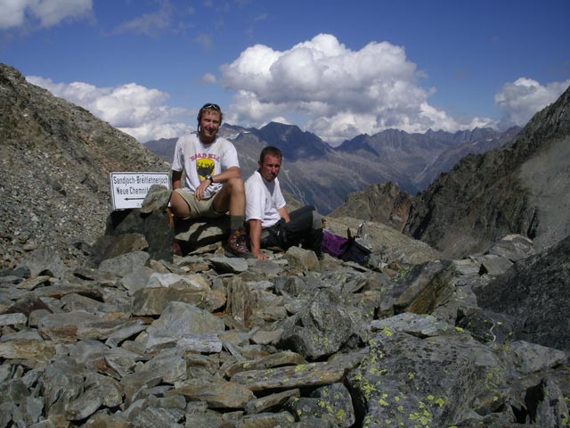 Ich und Erich auf der Luibisscharte, 2.914 m (25. Aug.)