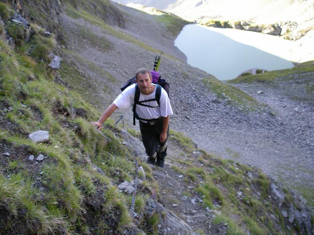 Erich auf Weg 911 zwischen Wei&szlig;em See und Felderj&ouml;chl (26. Aug.)