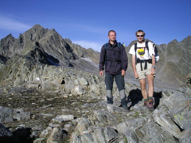 Erich und ich am Felderj&ouml;chl, 2.797 m (26. Aug.)