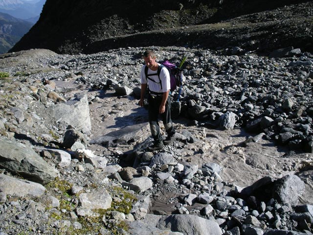 Erich auf Weg 911 im Fernerkar (26. Aug.)