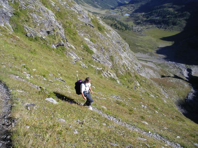 Erich auf Weg 911 zwischen Fernerkar und Frischmannh&uuml;tte (26. Aug.)