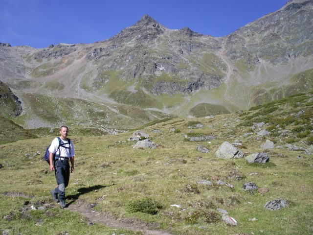 Erich auf Weg 911 zwischen Fernerkar und Frischmannh&uuml;tte (26. Aug.)