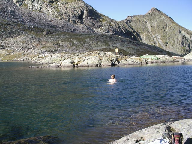 Ich im Wettersee (26. Aug.)