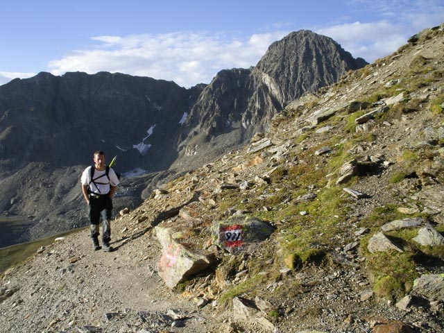 Erich am Forchheimer Weg zwischen Erlanger H&uuml;tte und Forchheimer Biwak (27. Aug.)