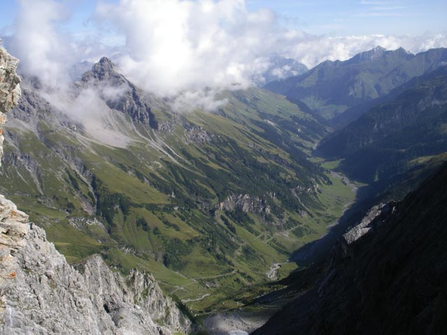 Almajurtal vom Arlberger Klettersteig aus