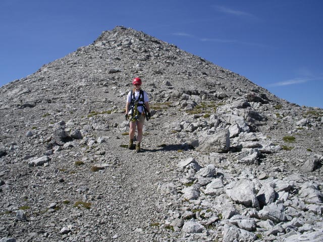 Arlberger Klettersteig: Daniela zwischen Lisunspitze und Lisungrat