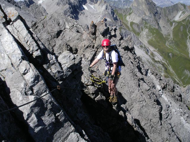Arlberger Klettersteig: Daniela am Lisungrat