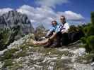 Irene und ich auf der Hochstelle, 2.002 m