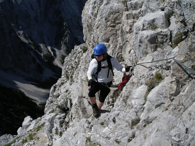 Via Ferrata Ponza Grande: Irene nach der Leiter