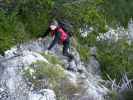 Irene zwischen Rif. Zacchi und Via Ferrata Ponza Grande