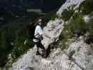 Irene zwischen Via Ferrata Ponza Grande und Rif. Zacchi