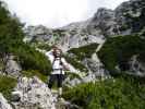 Irene zwischen Via Ferrata Ponza Grande und Rif. Zacchi