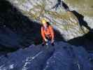 Blodigrinne-Klettersteig: Andreas in der schweren Variante des zweiten Teils