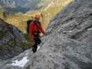 Blodigrinne-Klettersteig: Andreas im zweiten Teil