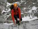 Blodigrinne-Klettersteig: Andreas im zweiten Teil