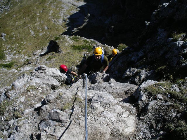 Kanzelwand-Klettersteig: Manfred, Klaus und Raphael