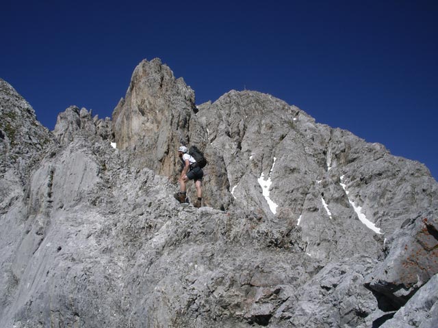 Vordere Brandjochspitze-S&uuml;dgrat: Andreas am Zackengrat
