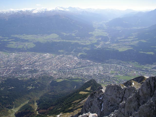 Innsbruck von der Vorderen Brandjochspitze aus