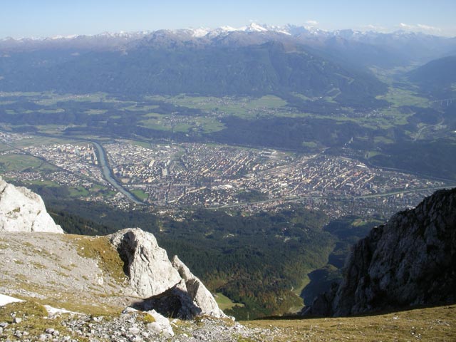 Innsbruck von der Östlichen Sattelspitze aus