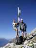 Ich und Andreas beim Brandjochkreuz, 2.268 m