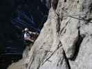 Innsbrucker Klettersteig: Andreas zwischen Frau-Hitt-Sattel und Westlicher Sattelspitze