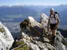 Innsbrucker Klettersteig: Andreas zwischen Frau-Hitt-Sattel und Westlicher Sattelspitze