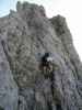 Innsbrucker Klettersteig: Andreas zwischen Westlicher Sattelspitze und Östlicher Sattelspitze