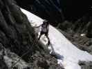 Innsbrucker Klettersteig: Andreas zwischen Westlicher Sattelspitze und Östlicher Sattelspitze