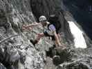 Innsbrucker Klettersteig: Andreas zwischen Westlicher Sattelspitze und Östlicher Sattelspitze