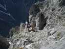 Innsbrucker Klettersteig: Andreas zwischen Westlicher Sattelspitze und Östlicher Sattelspitze