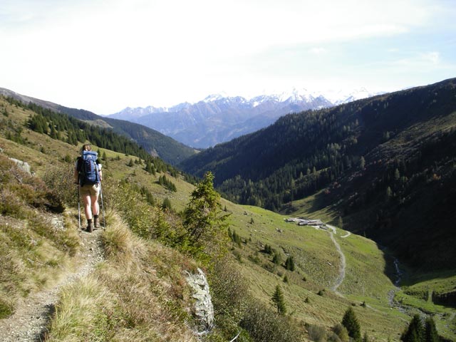 Daniela zwischen Kesselalm und B&uuml;rglh&uuml;tte (1. Okt.)