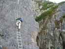 Henngrat-Klettersteig: Daniela in der Variante 'Da' Rassig' (29. Sept.)