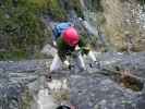 Henngrat-Klettersteig: Daniela in der Variante 'Da' Zache' (29. Sept.)