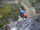 Henngrat-Klettersteig: Daniela in der Variante 'Da' Zache' (29. Sept.)