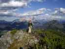 Henngrat-Klettersteig: Daniela in der Variante 'Panoramasteig' (29. Sept.)