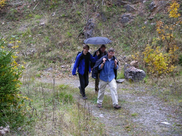 Stefan, Anton und Peter zwischen Kaiserbrunn und Knofeleben