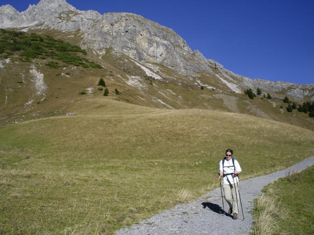 Daniela zwischen Karegg und Auenfeldsattel